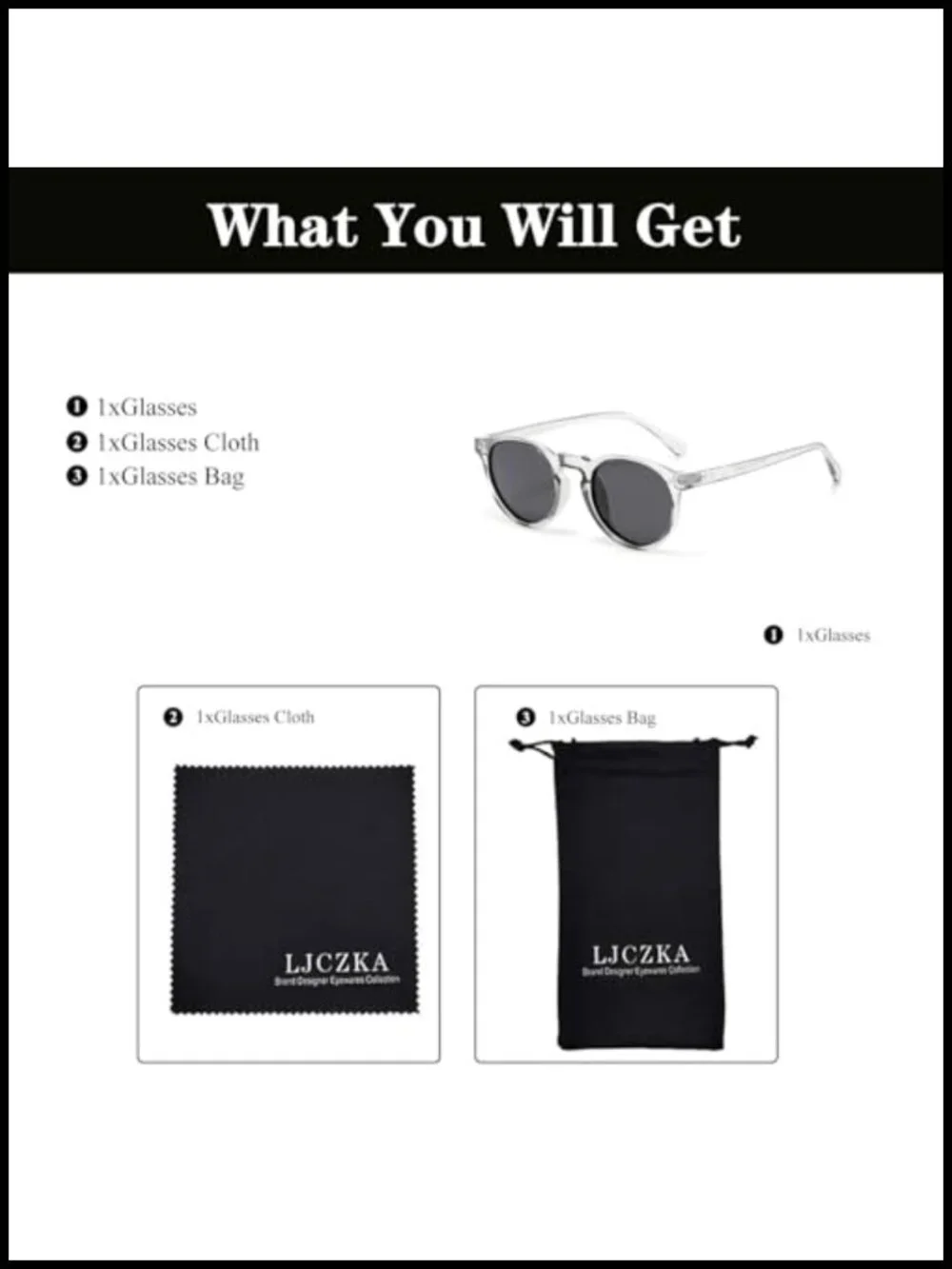 Round Polarized Sunglasses for Small Face Retro UV400 Protection Plastic Frame